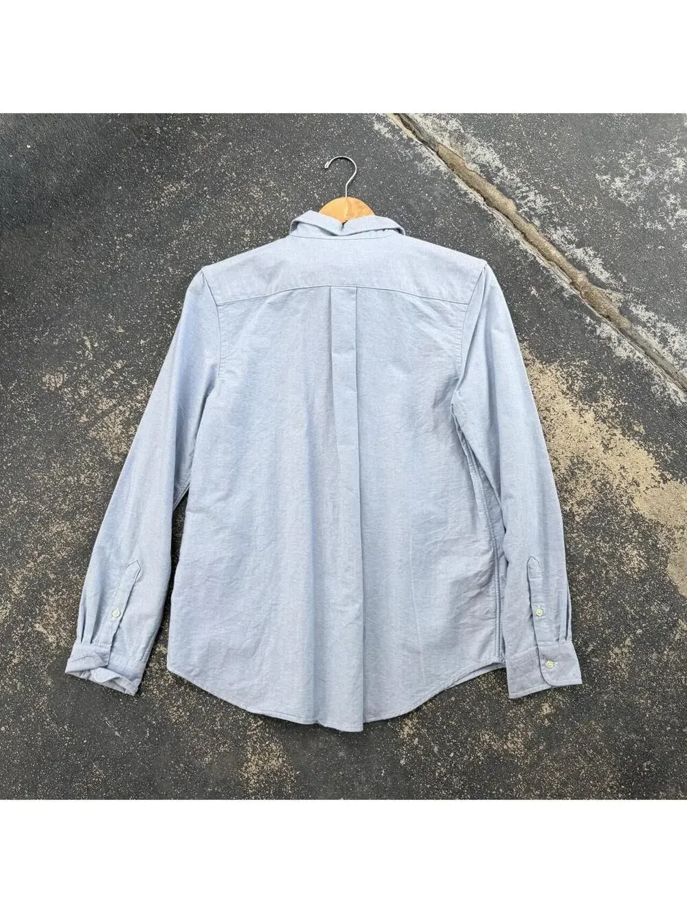 Y2K Polo Ralph Lauren Blue Flesh Pony Button Shirt